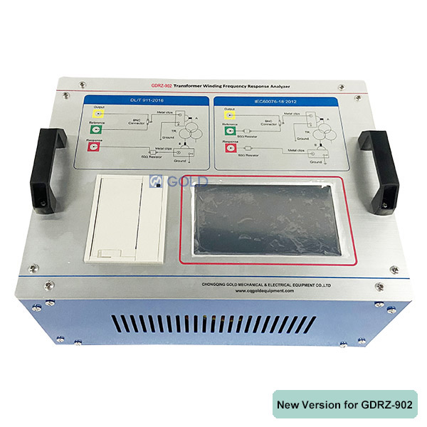 GDRZ-902 Analisador de resposta a frequência de varredura SFRA de SFRA, IEC60076-18 Testador de enrolamento do transformador